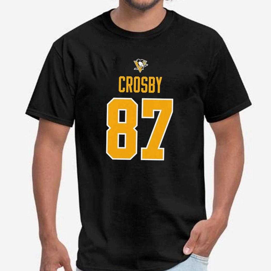 Crosby Black Pittsburgh Penguins 87 Tee