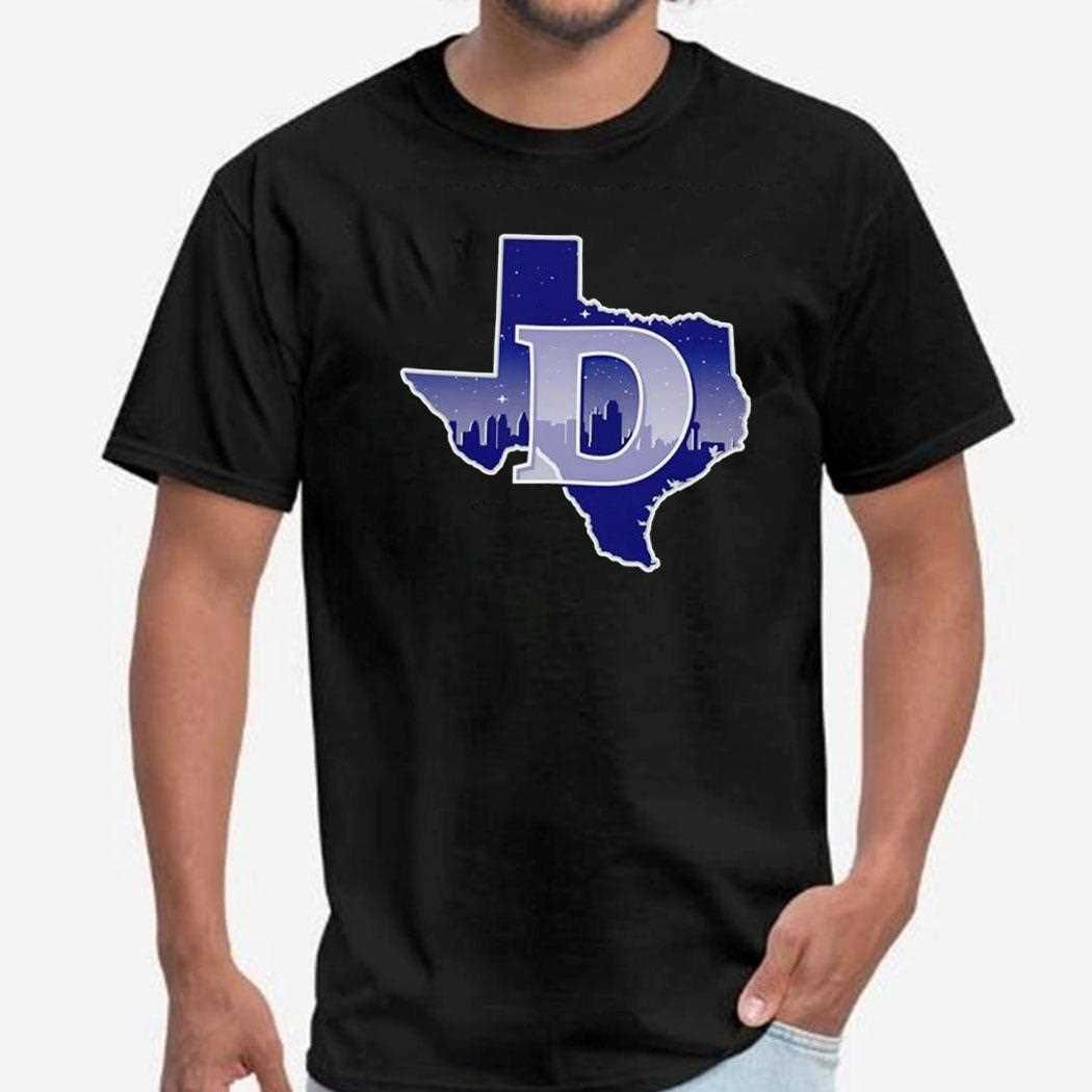 Dallas Cowboys State Outline Map Shirt