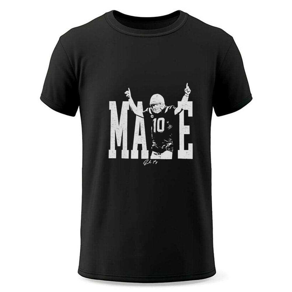 Drake Maye Football Signatures Tee Drake Maye Football Signatures Tee