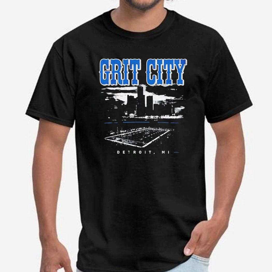 Grit City Detroit Lions Mi Tee