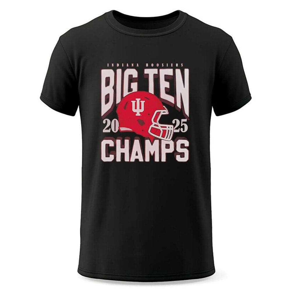 Indiana 2025 Big Ten Football Champs Tee Indiana 2025 Big Ten Football Champs Tee