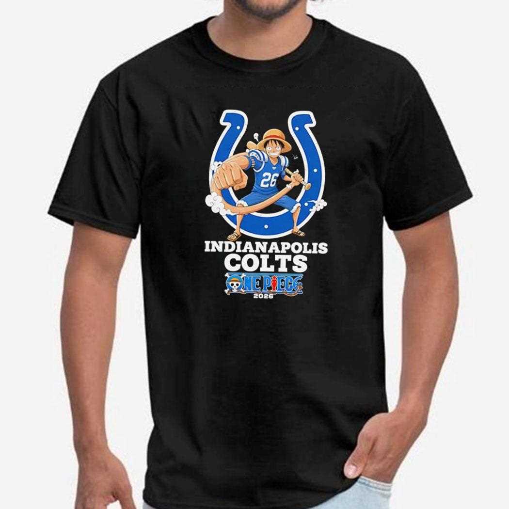 Indianapolis Colts One Piece 2026 Luffy Tee