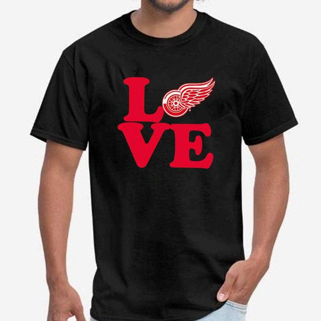 Love Red Wings Detroit Red Wings Tee