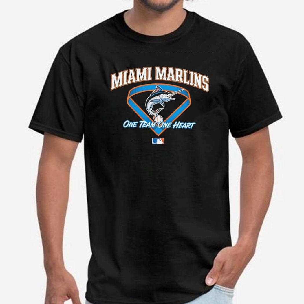 Miami Marlins One Team One Heart Mlb Tee