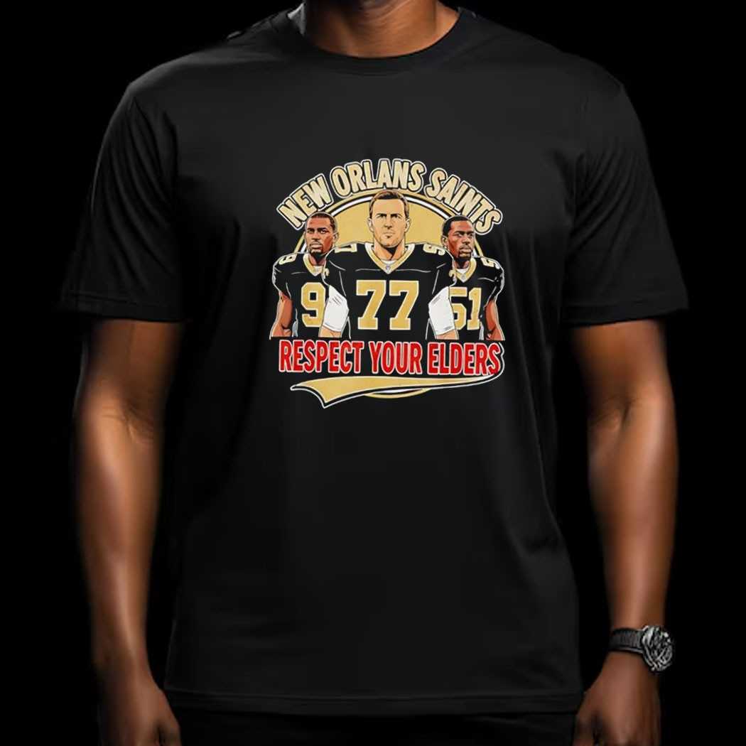 New Orleans Saints Respect Your Elders Tee New Orleans Saints Respect Your Elders Tee