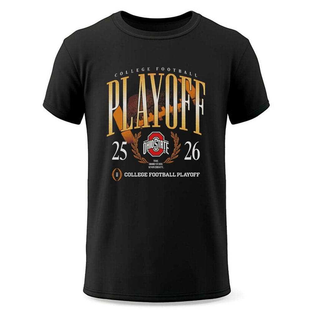 Ohio State Buckeyes 25-26 College Football Playoff College Football Playoff Tee Ohio State Buckeyes 25-26 College Football Playoff College Football Playoff Tee