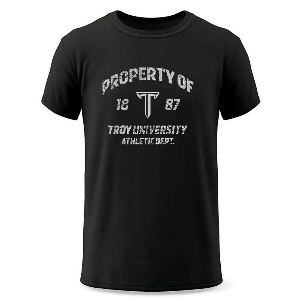 Property Of Troy University Athletic Dept 1887 Tee Property Of Troy University Athletic Dept 1887 Tee