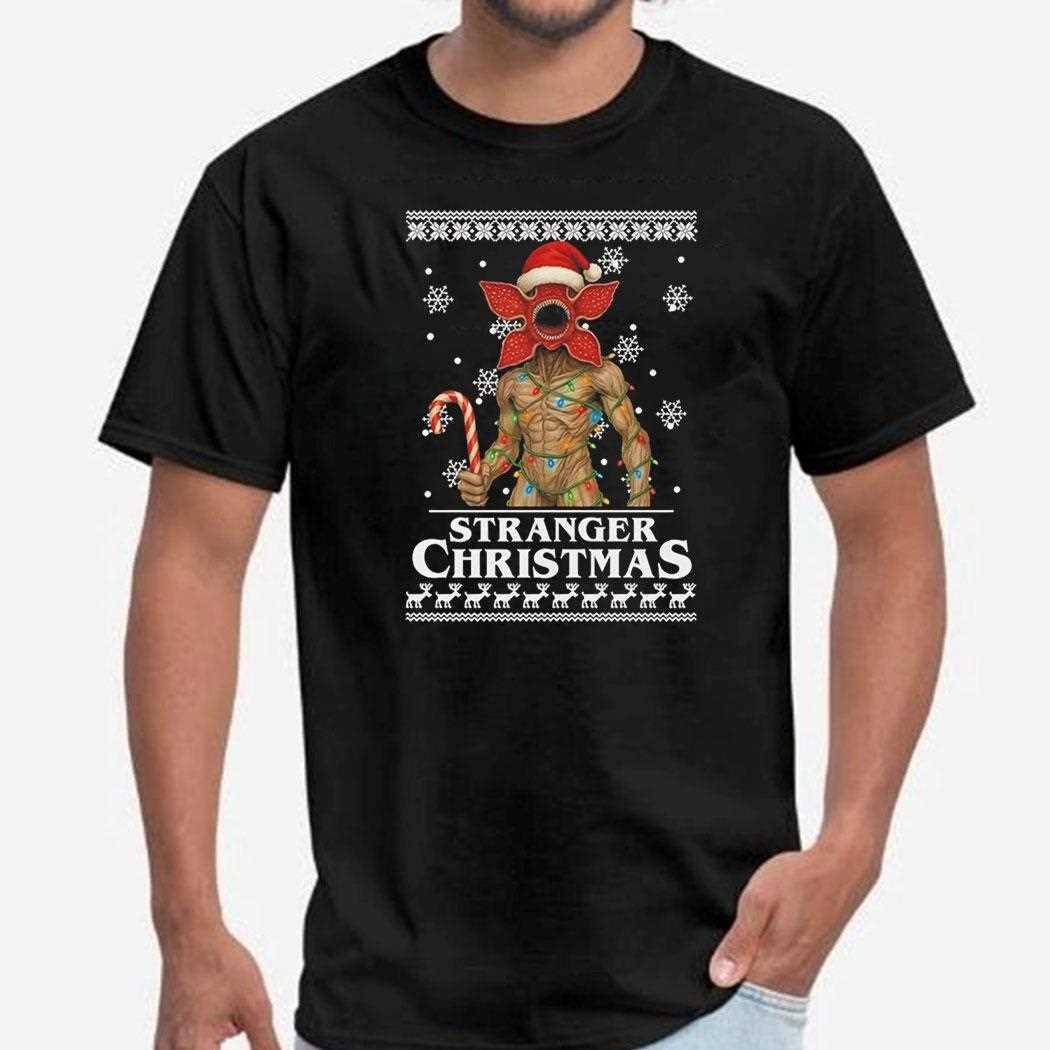 Stranger Things Christmas Stranger Demogorgon Tee Stranger Things Christmas Stranger Demogorgon Tee