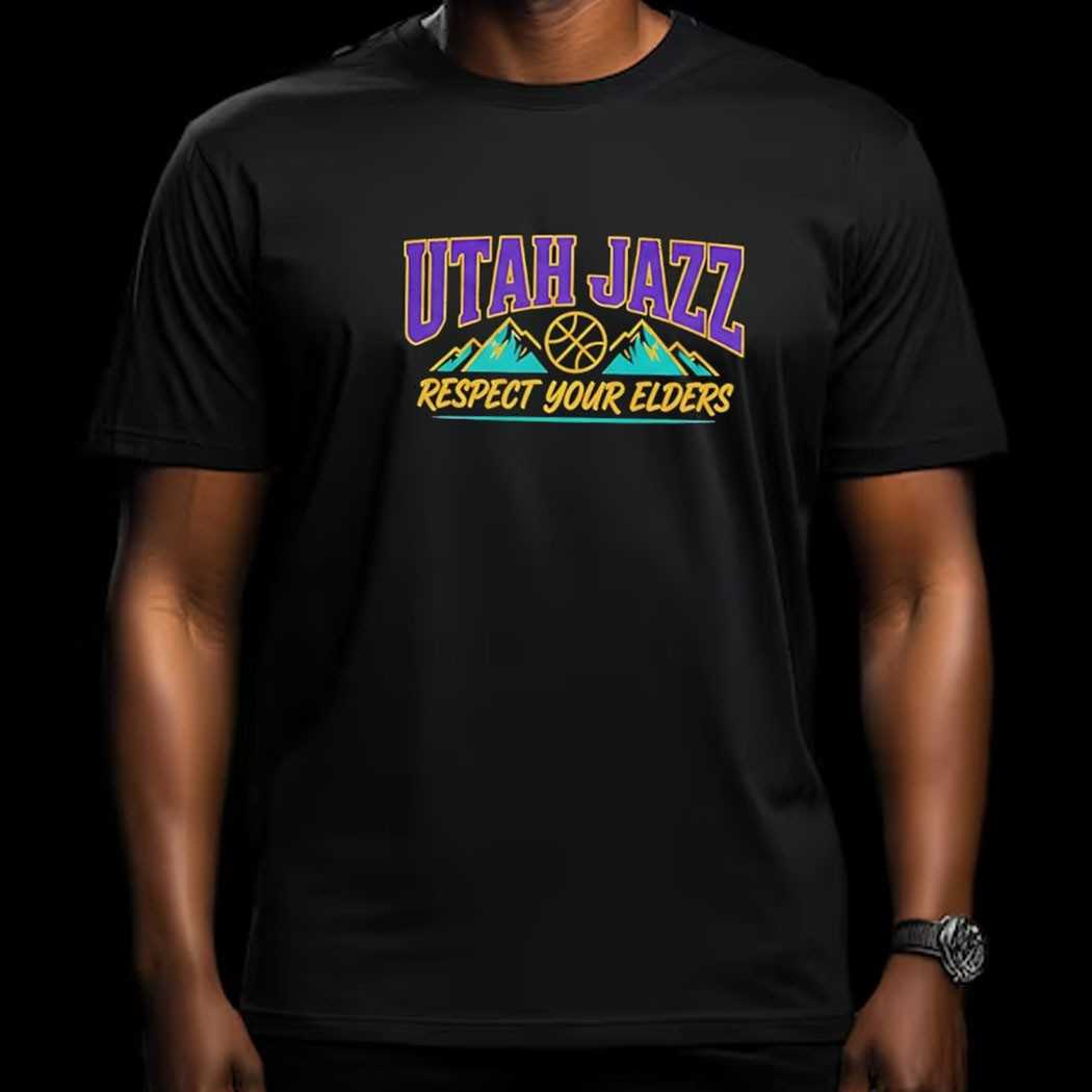 Utah Jazz Respect Your Elders Tee Utah Jazz Respect Your Elders Tee