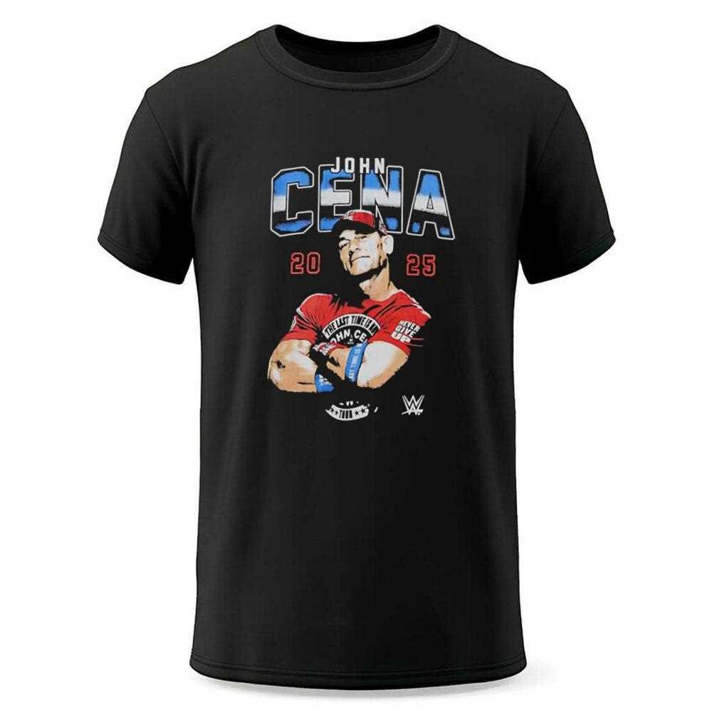 Wwe John Cena 2025 Farewell Tour Relaxed Graphic Tee Wwe John Cena 2025 Farewell Tour Relaxed Graphic Tee