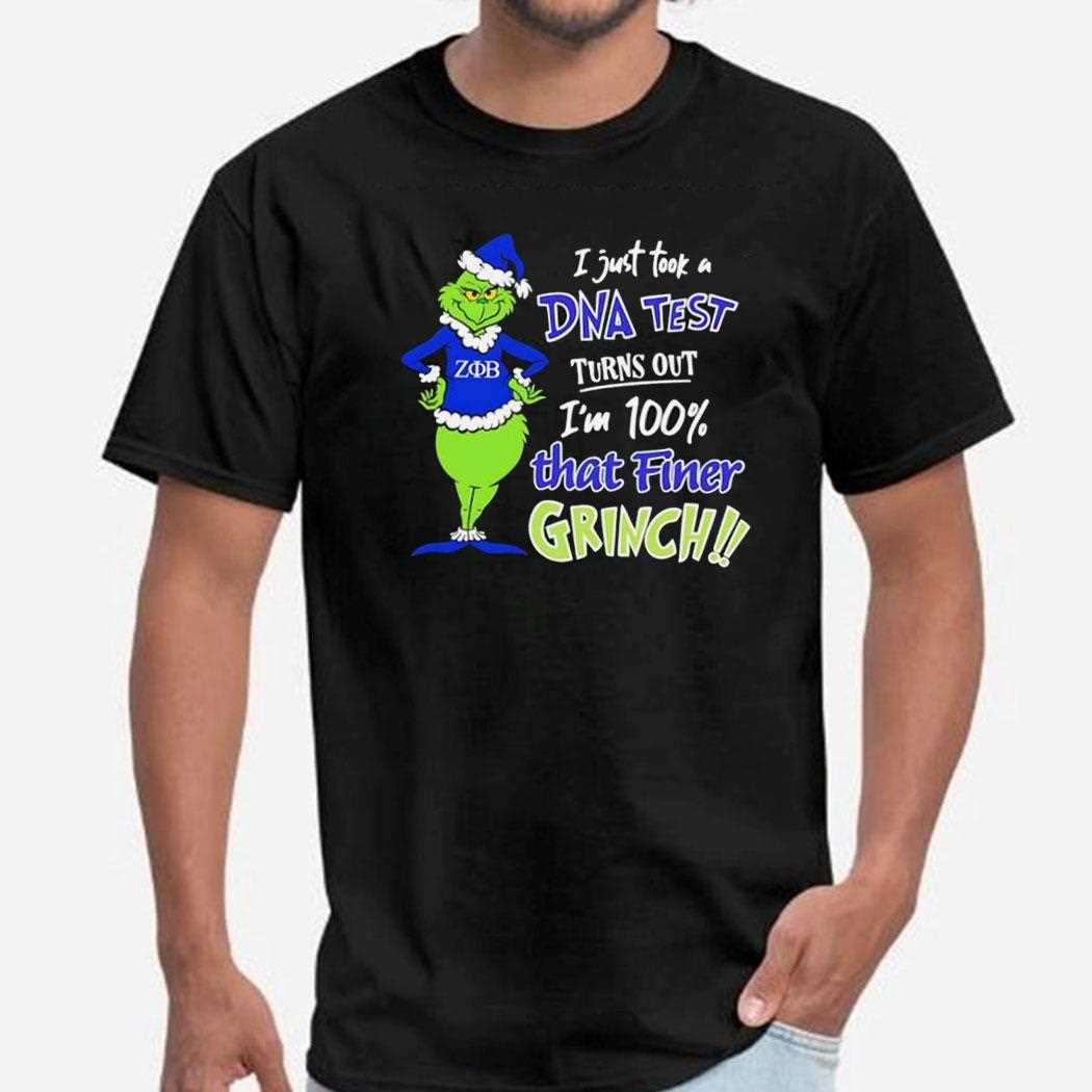 Zeta Phi Beta Grinch Dna Test Reveal Shirt