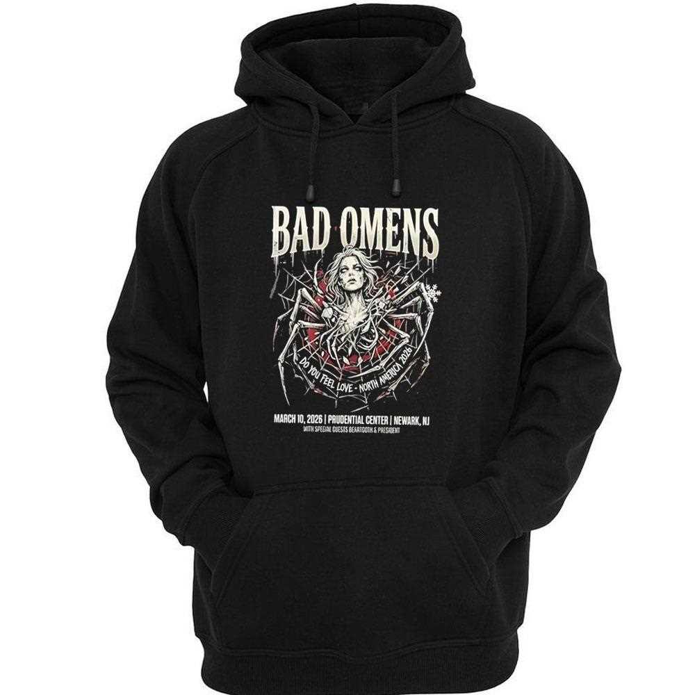 Bad Omens Do You Feel Love North America 2026 Event Tee At Prudential Center Tee Bad Omens Do You Feel Love North America 2026 Event Tee At Prudential Center Tee
