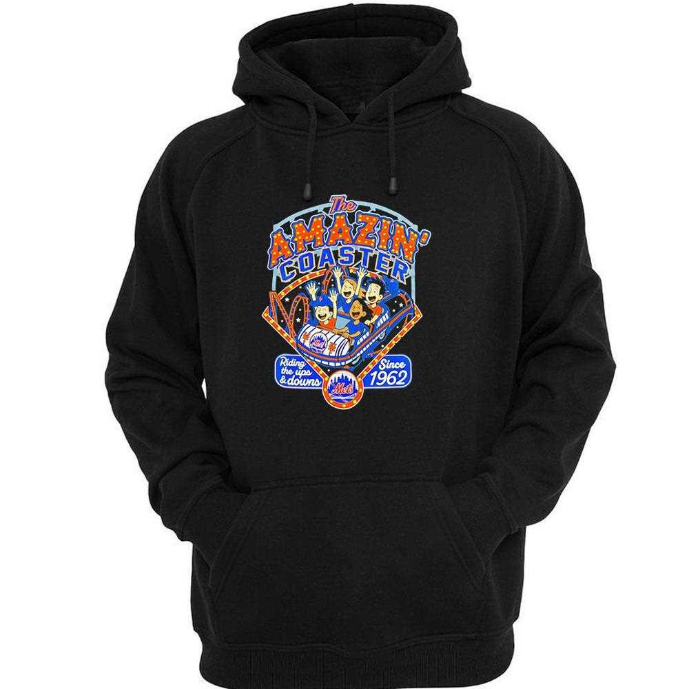 New York Mets The Amazin Coaster Riding The Ups And Down Since 1962 Tee New York Mets The Amazin Coaster Riding The Ups And Down Since 1962 Tee