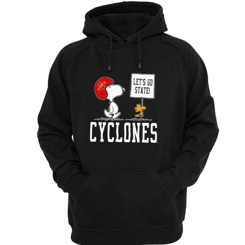Snoopy X Iowa State Football Lets Go State Cyclones Tee Snoopy X Iowa State Football Lets Go State Cyclones Tee