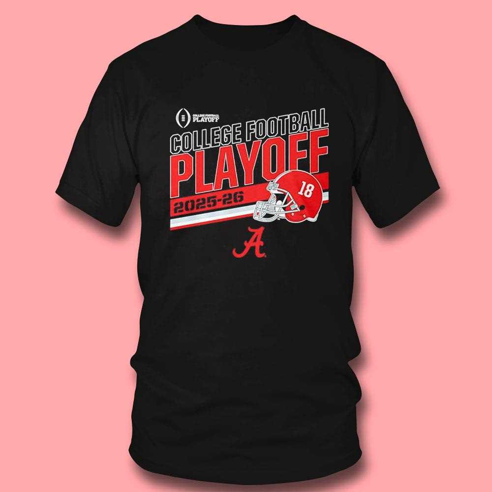 Alabama Football 2025-26 Cfp Stripe Tee