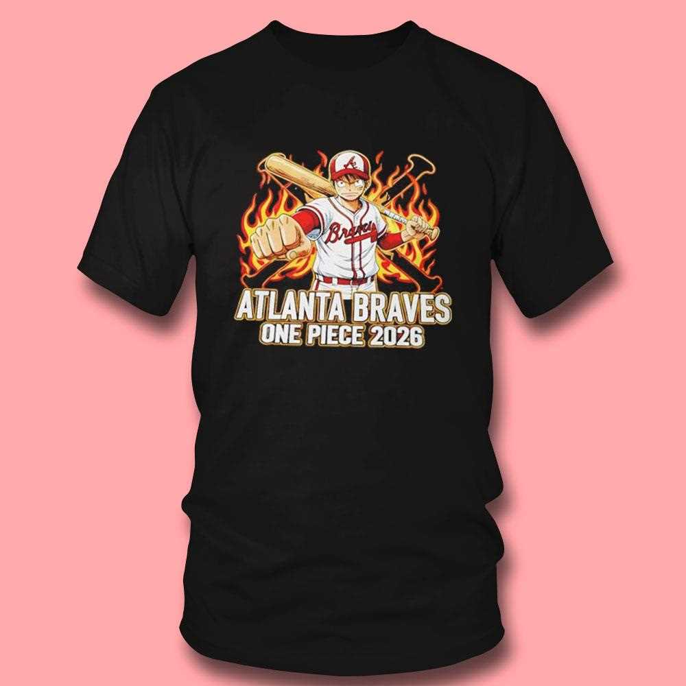 Atlanta Braves One Piece 2026 Luffy Tee