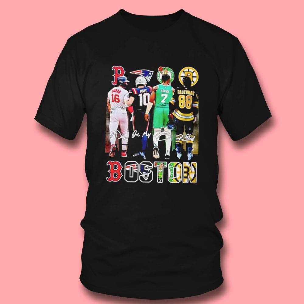 Boston Celtics Brown Bruins Pastrnak Patriots Maye Red Sox Duran 2025 Tee Boston Celtics Brown Bruins Pastrnak Patriots Maye Red Sox Duran 2025 Tee