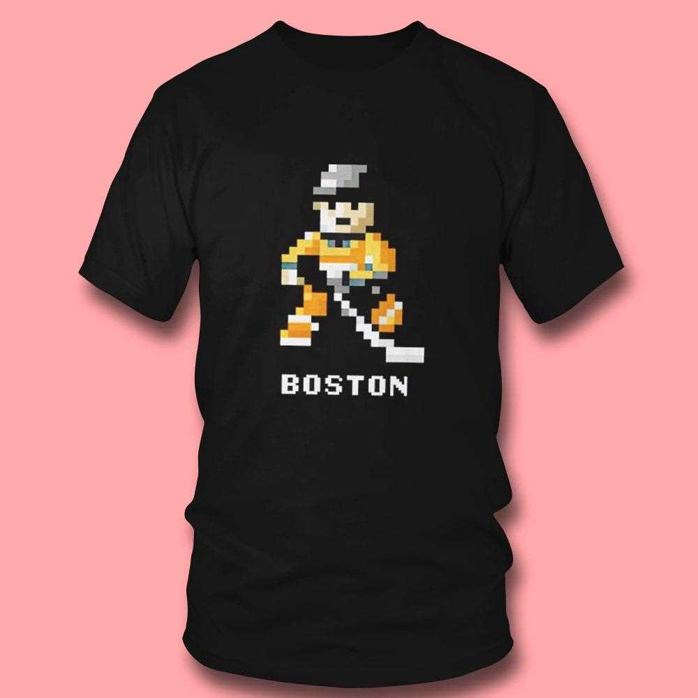 Boston Hockey 8-bit Video Games Shirt Boston Hockey 8-bit Video Games Shirt