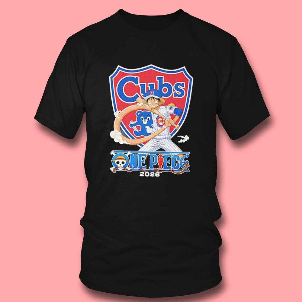 Chicago Cubs One Piece 2026 Luffy Tee