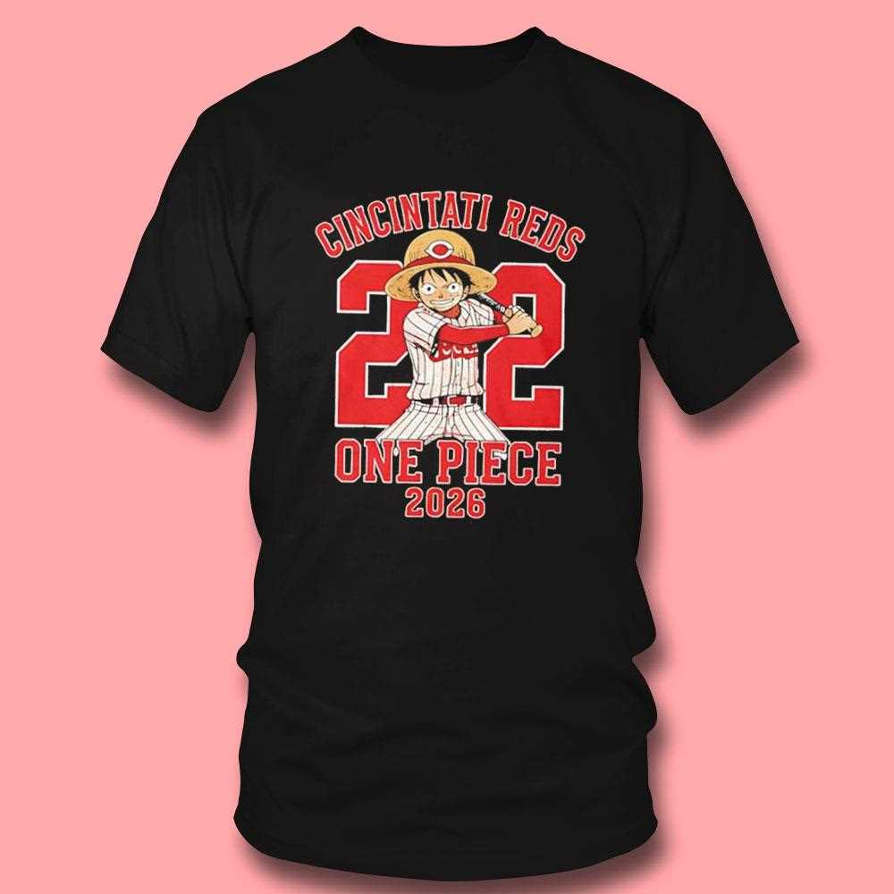 Cincinnati Reds One Piece 2026 Luffy Tee