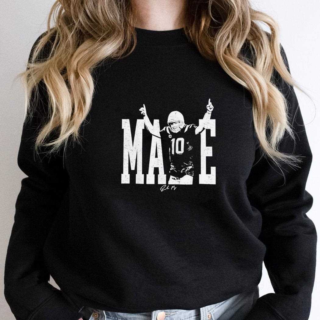 Drake Maye Football Signatures Tee Drake Maye Football Signatures Tee