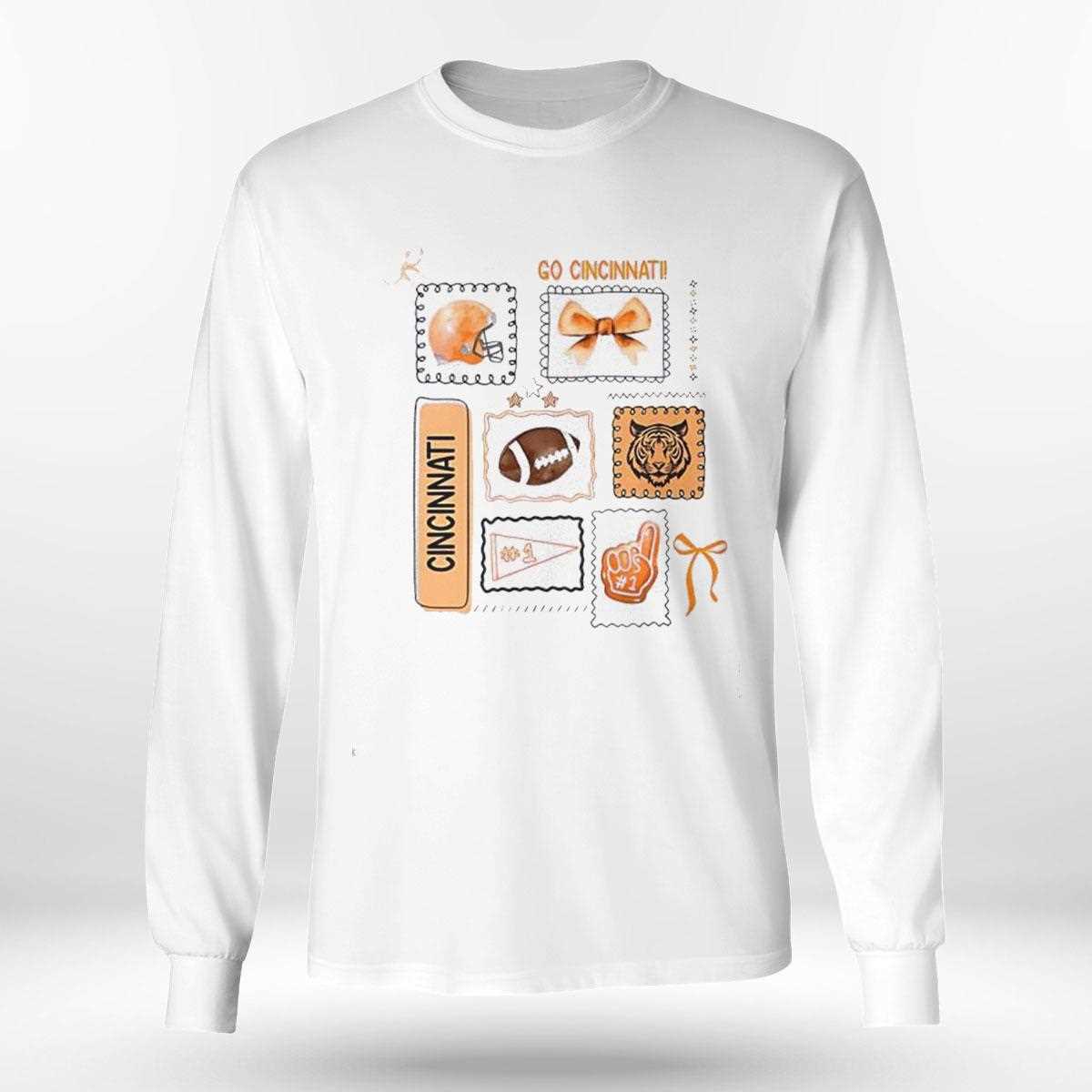 Go Cincinnati Football Helmet Bow #1 Fan Graphic Team Spirit Tee Go Cincinnati Football Helmet Bow #1 Fan Graphic Team Spirit Tee