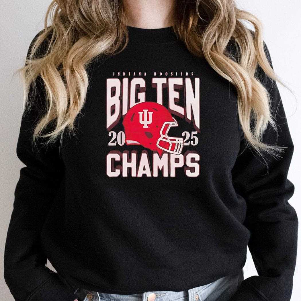 Indiana 2025 Big Ten Football Champs Tee Indiana 2025 Big Ten Football Champs Tee