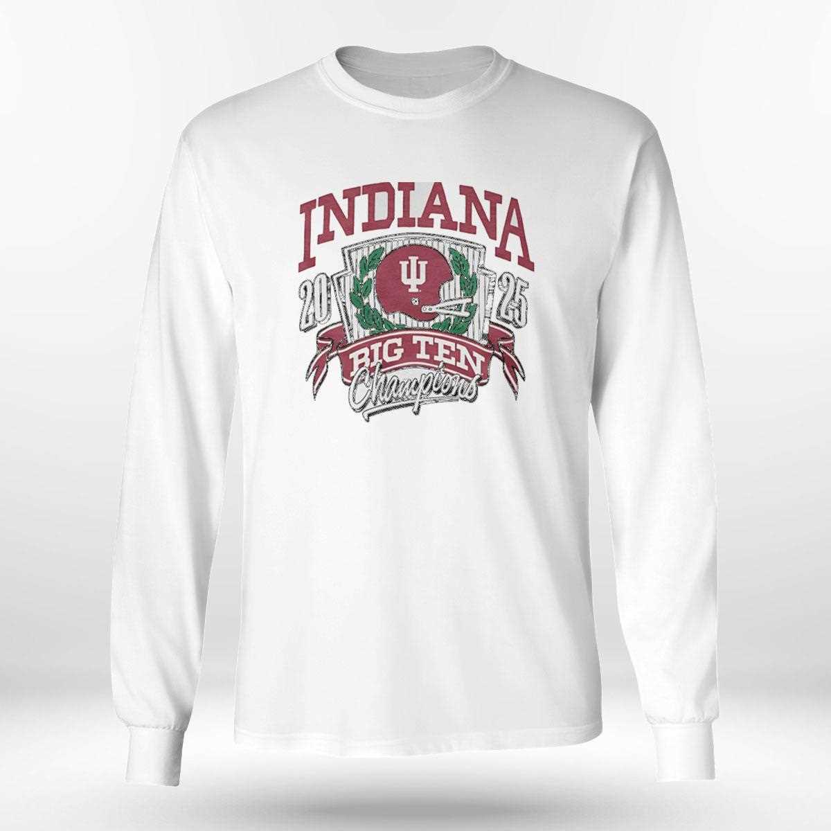 Indiana Hoosiers 2025 Big Ten Champions T-tee Indiana Hoosiers 2025 Big Ten Champions T-tee