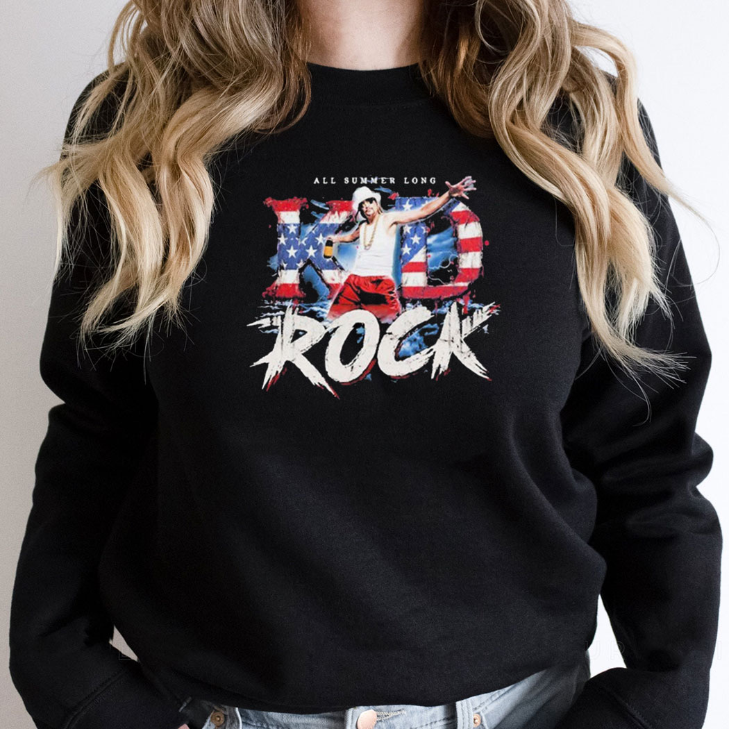 Kid Rock All Summer Long Rwb T-tee Kid Rock All Summer Long Rwb T-tee