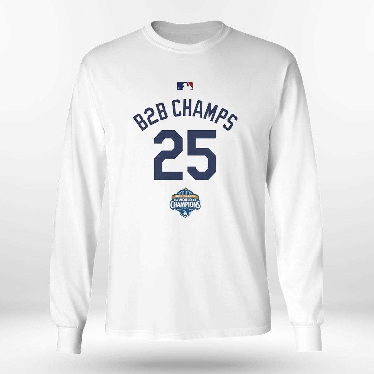 Los Angeles Dodgers B2b Champs 25 Tee Los Angeles Dodgers B2b Champs 25 Tee