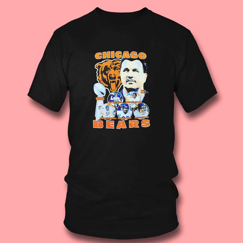 Mike Ditka Chicago Bears Champions 1985 Vintage Tee Mike Ditka Chicago Bears Champions 1985 Vintage Tee