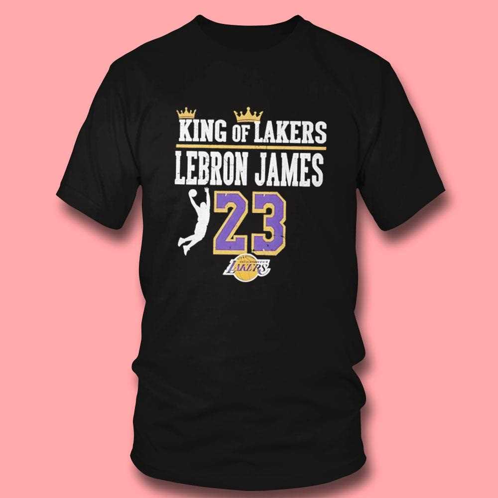 Nba Lebron James King Of Lakers 23 Tee