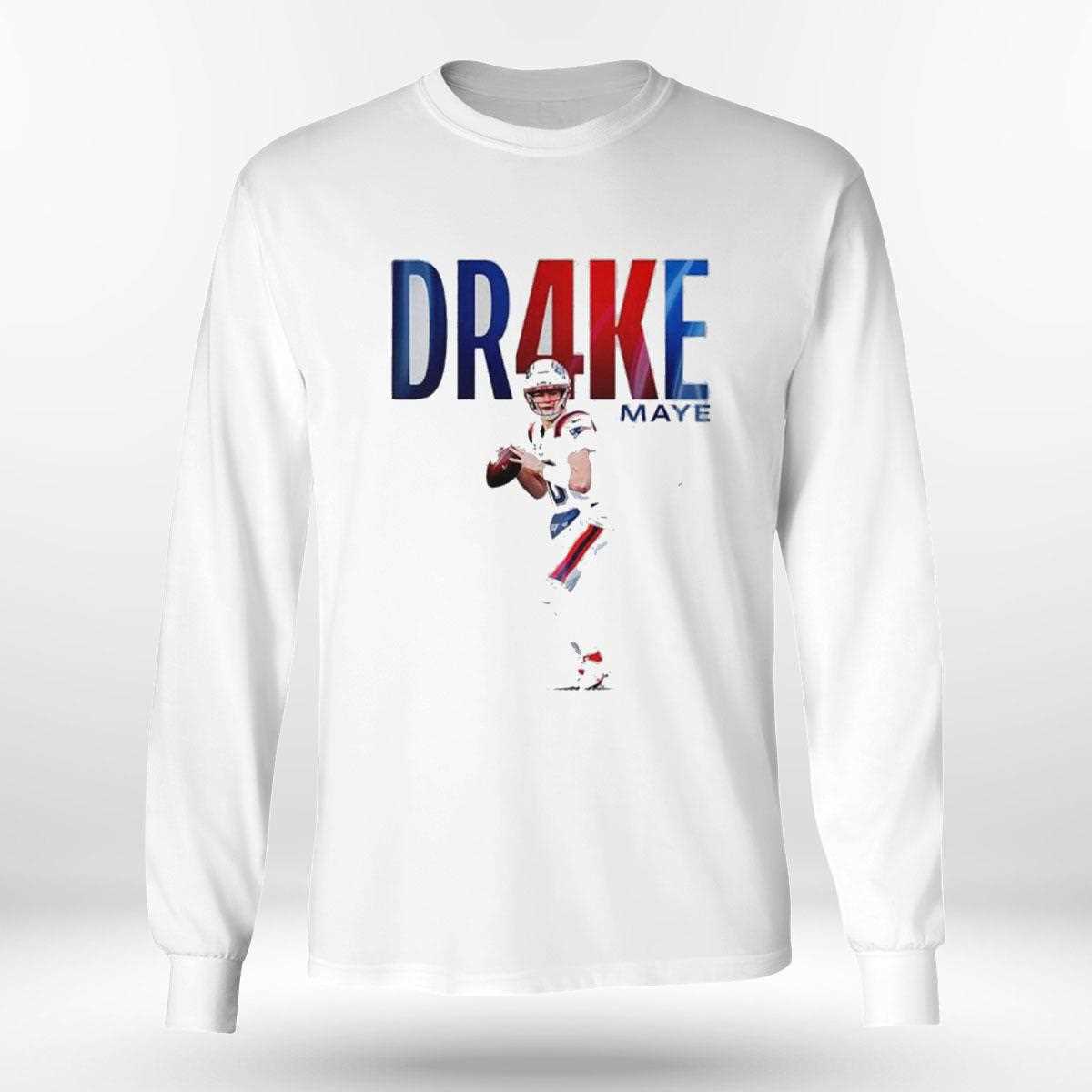 New England Patriots Dr4ke Maye 4000 Passing Yard Tee New England Patriots Dr4ke Maye 4000 Passing Yard Tee