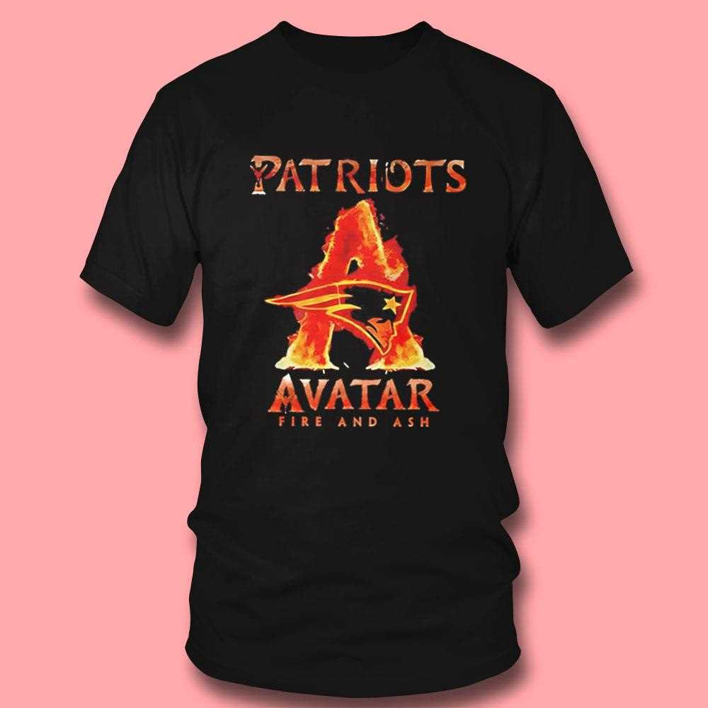 New England Patriots X Avatar Fire And Ash Tee New England Patriots X Avatar Fire And Ash Tee