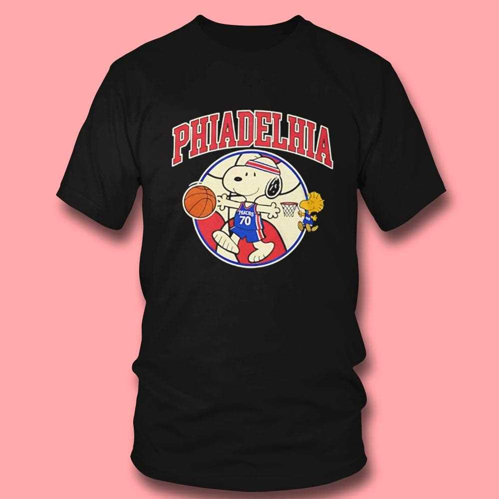 Philadelphia 76ers Snoopy Peanuts 2026 Tee Philadelphia 76ers Snoopy Peanuts 2026 Tee