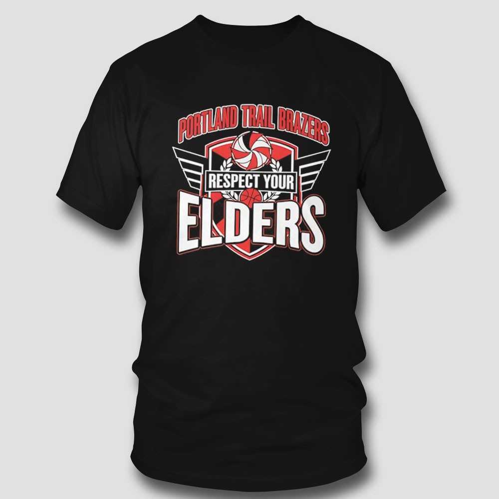 Portland Trail Blazers Respect Your Elders Tee Portland Trail Blazers Respect Your Elders Tee