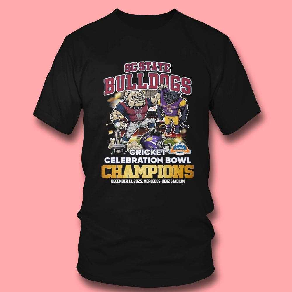Sc State Bulldogs Cricket Celebration Bowl Champions 2025 Tee