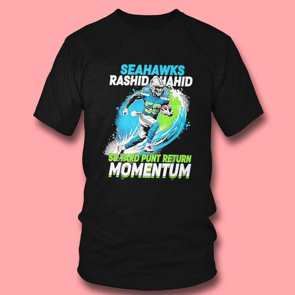 Seahawks Rashid Shaheed 58 Yard Punt Return Momentum Tee Seahawks Rashid Shaheed 58 Yard Punt Return Momentum Tee