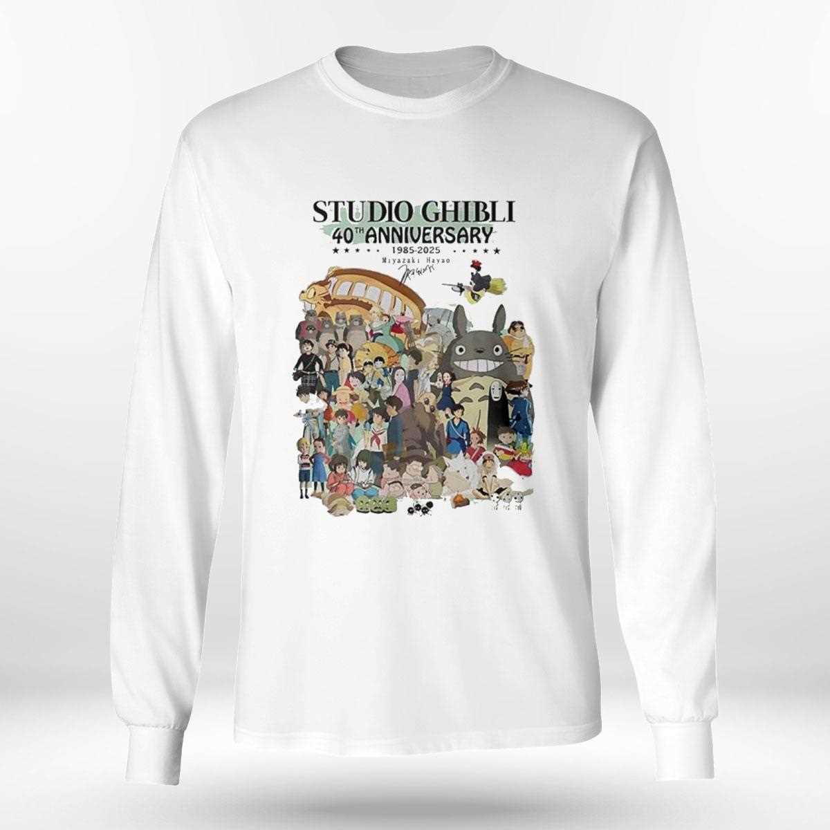 Studio Ghibli 40th Anniversary 1985-2025 Signature Tee Studio Ghibli 40th Anniversary 1985-2025 Signature Tee