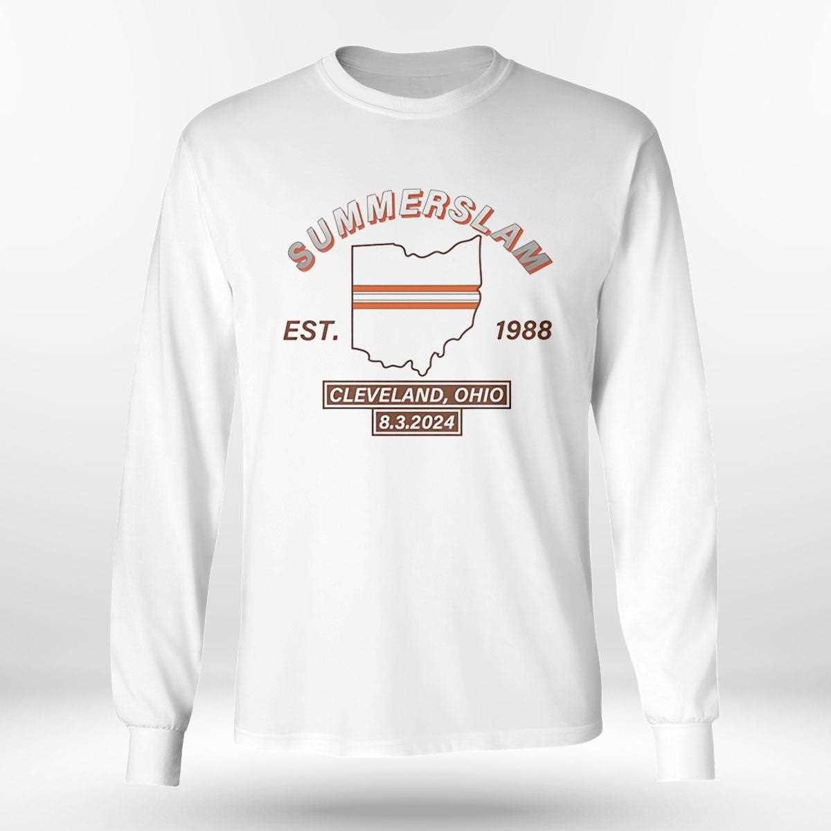 Summerslam Cleveland Ohio Est 1988 Tee Summerslam Cleveland Ohio Est 1988 Tee