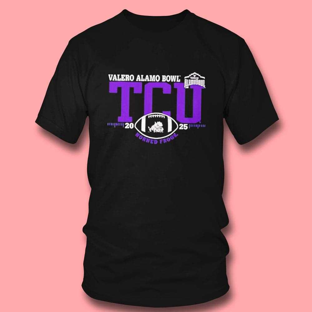 Tcu Horned Frogs 2025 Valero Alamo Bowl Tee Tcu Horned Frogs 2025 Valero Alamo Bowl Tee