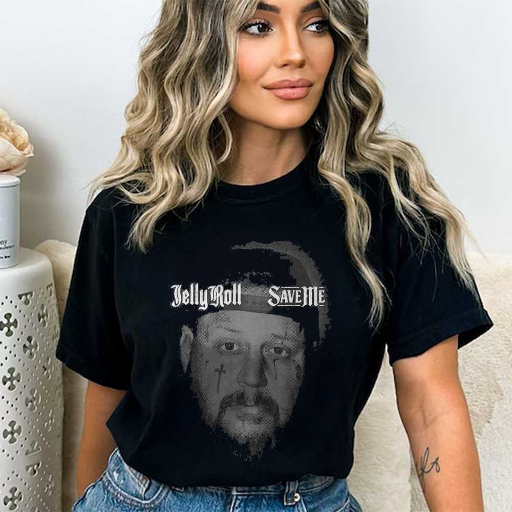 Jelly Roll Save Me Portrait T-shirt Jelly Roll Save Me Portrait T-shirt