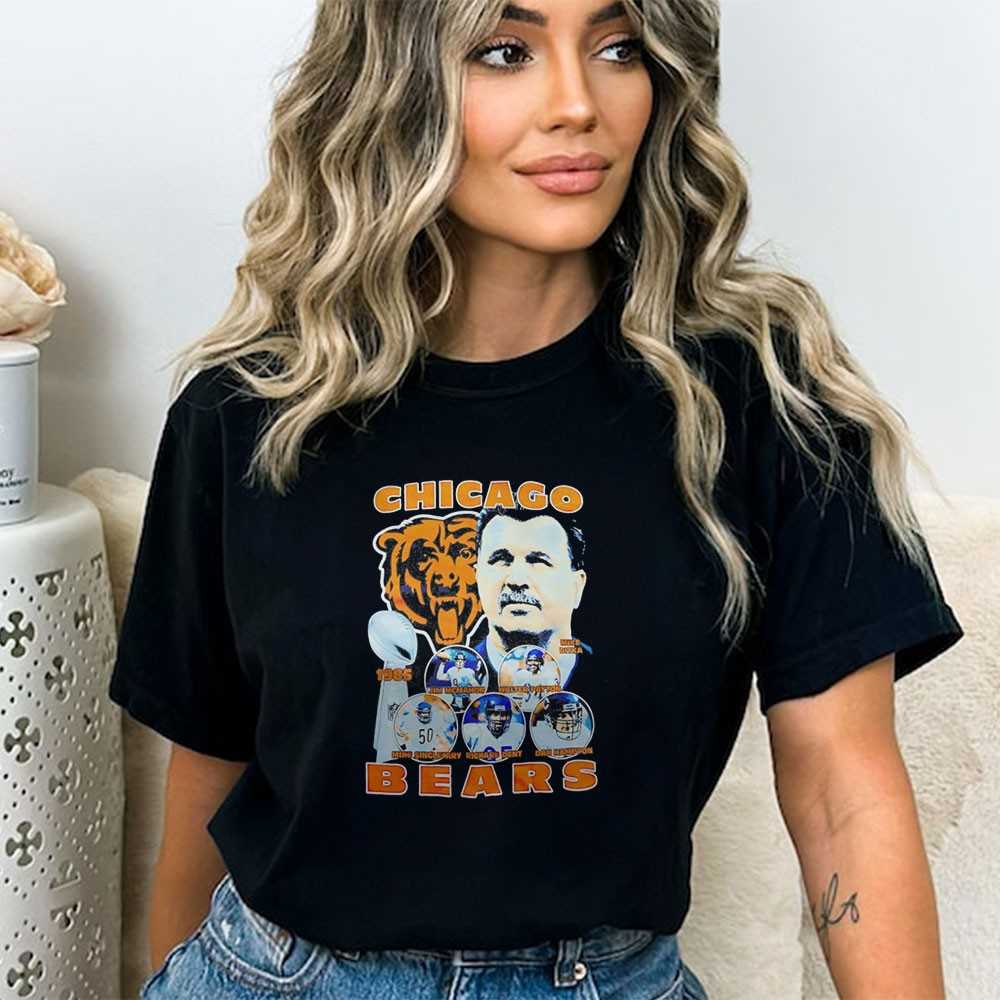Mike Ditka Chicago Bears Champions 1985 Vintage Tee Mike Ditka Chicago Bears Champions 1985 Vintage Tee
