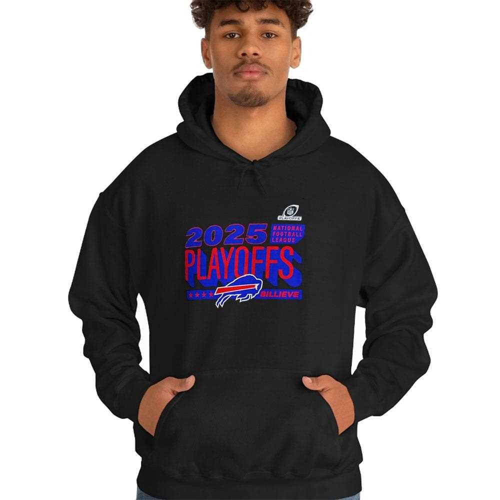 Buffalo Bills 2025 Nfl Playoffs Ready Billieve Tee Buffalo Bills 2025 Nfl Playoffs Ready Billieve Tee
