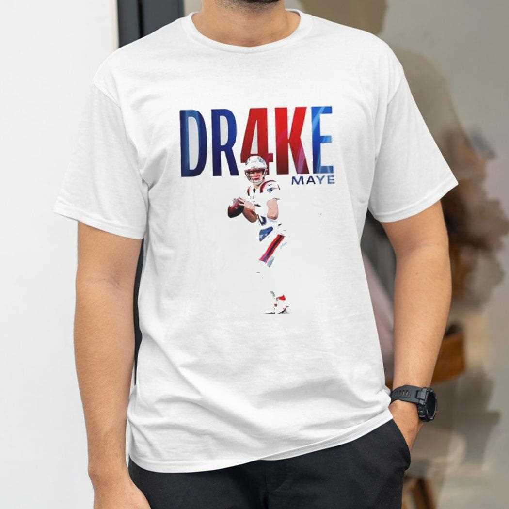New England Patriots Dr4ke Maye 4000 Passing Yard Tee New England Patriots Dr4ke Maye 4000 Passing Yard Tee