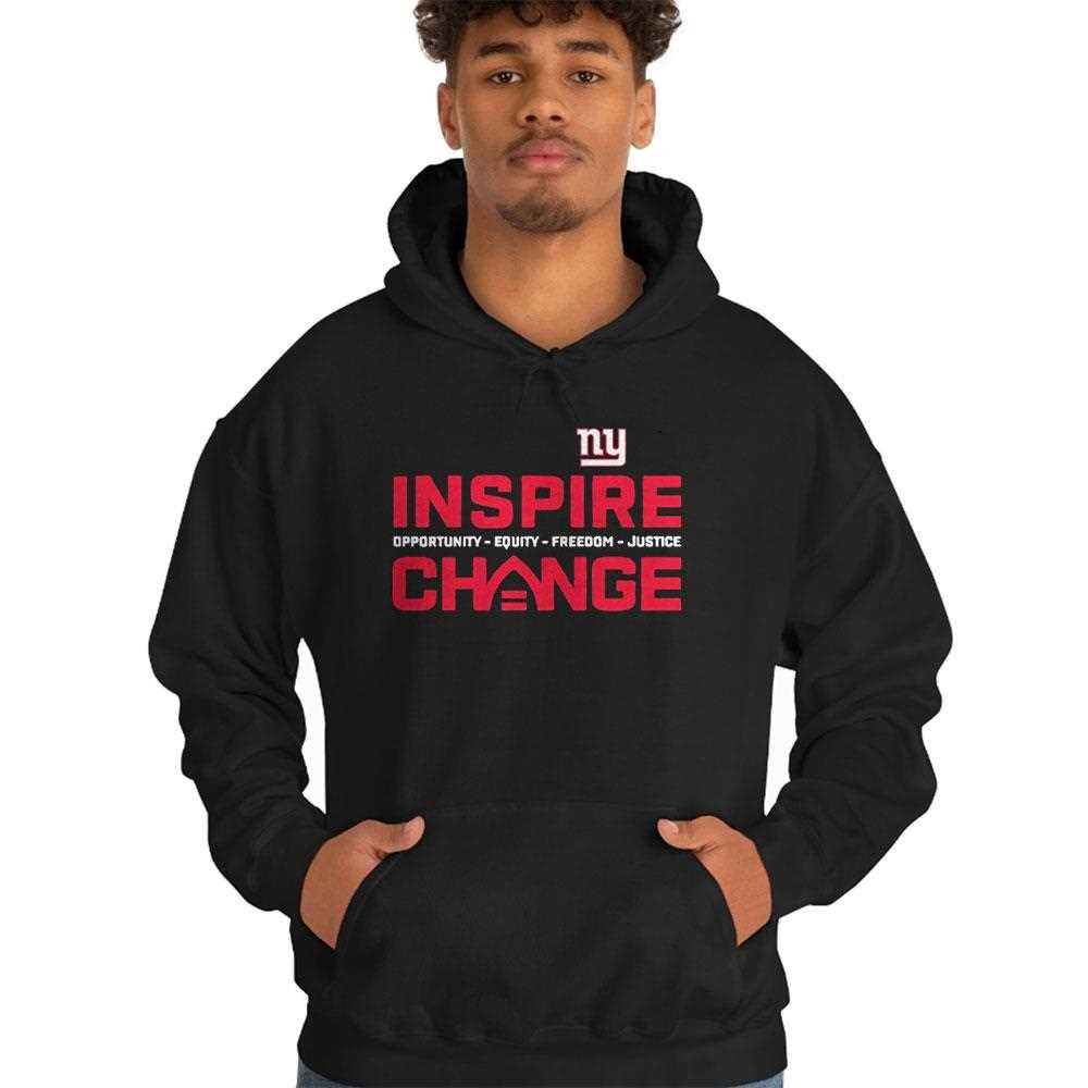New York Giants Inspire Change Opportunity Equity Freedom Justice Tee New York Giants Inspire Change Opportunity Equity Freedom Justice Tee