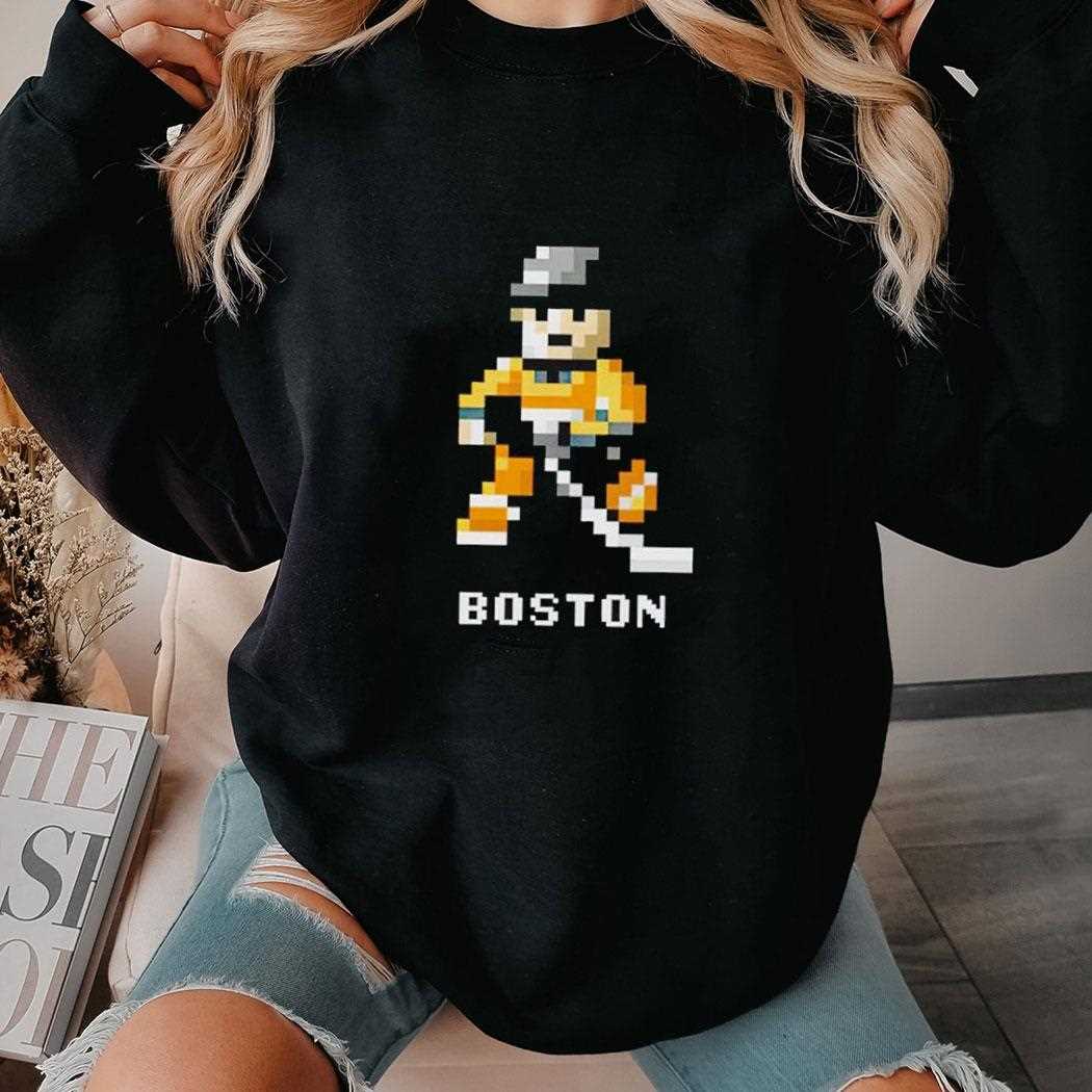 Boston Hockey 8-bit Video Games Shirt Boston Hockey 8-bit Video Games Shirt