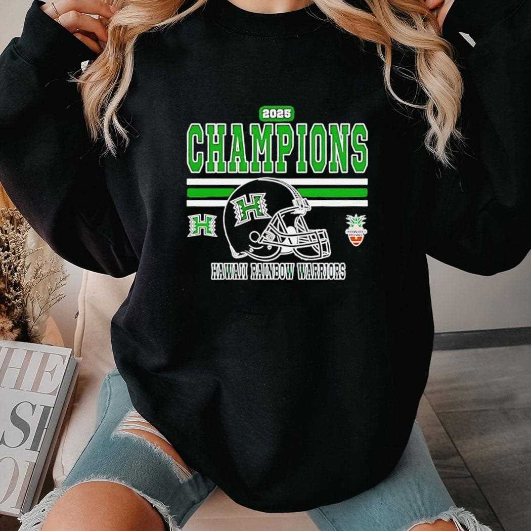 Hawaii Rainbow Warriors 2025 Hawaii Bowl Champions Tee Hawaii Rainbow Warriors 2025 Hawaii Bowl Champions Tee