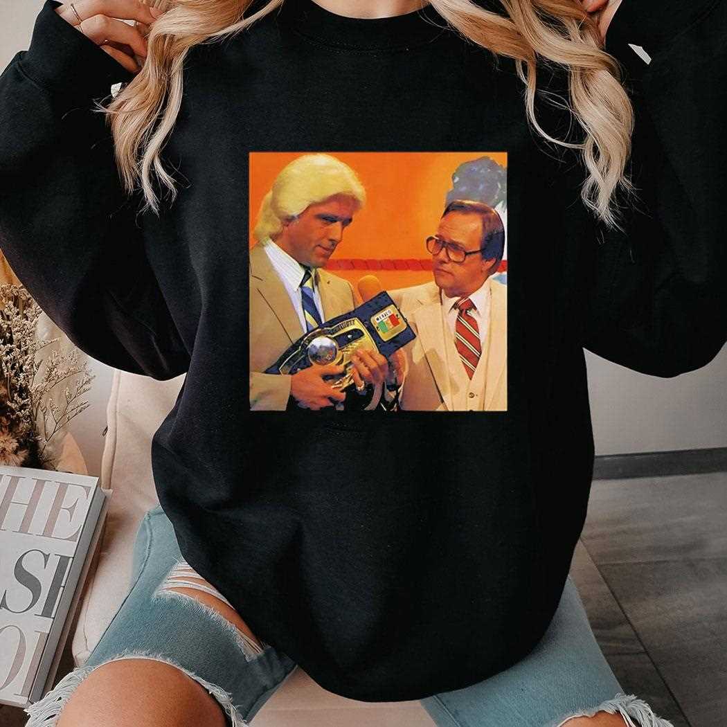 Nature Boy And Gordon Solie Good Old Days Of Rasslin Tee Nature Boy And Gordon Solie Good Old Days Of Rasslin Tee