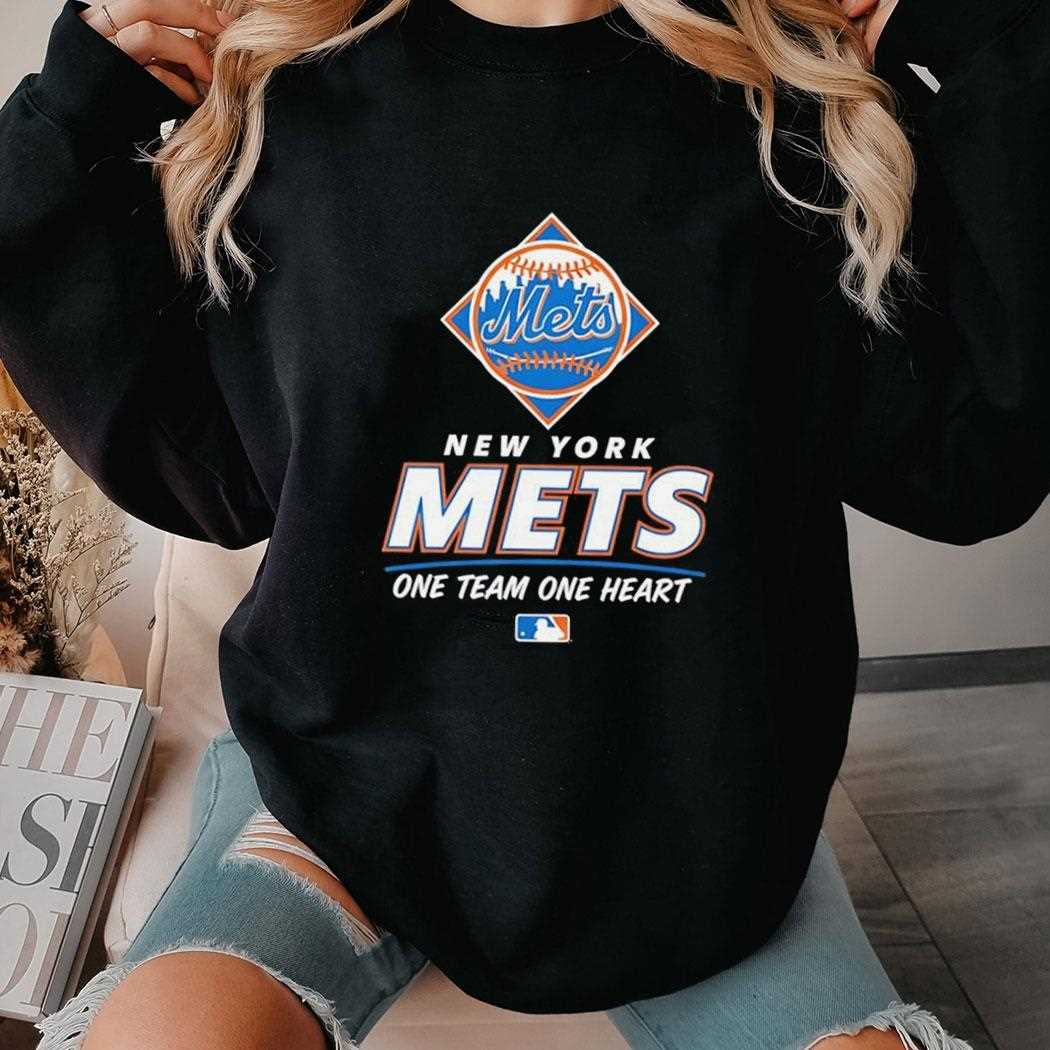 New York Mets One Team One Heart Mlb Tee New York Mets One Team One Heart Mlb Tee